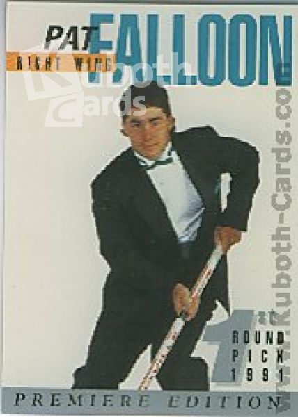 NHL 1991 Arena American Hockey Draft Pick Set - No 1 - Pat Falloon