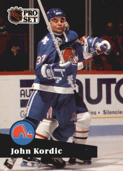 NHL 1991-92 ProSet - No 468 - John Kordic