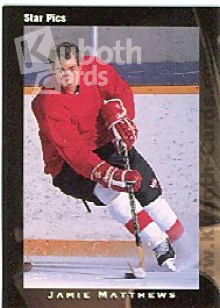 NHL 1991 Star Pics - No 6 - Jamie Matthews