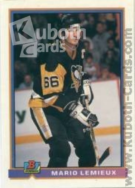 NHL 1991-92 Bowman - No 87 - Mario Lemieux