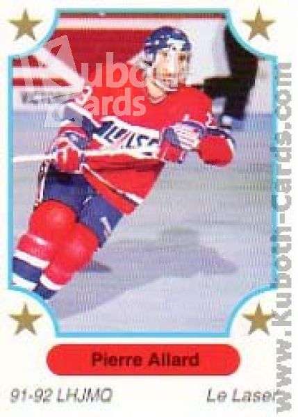 NHL 1991-92 7th Inning Sketch QMJHL - No 14 - Pierre Allard