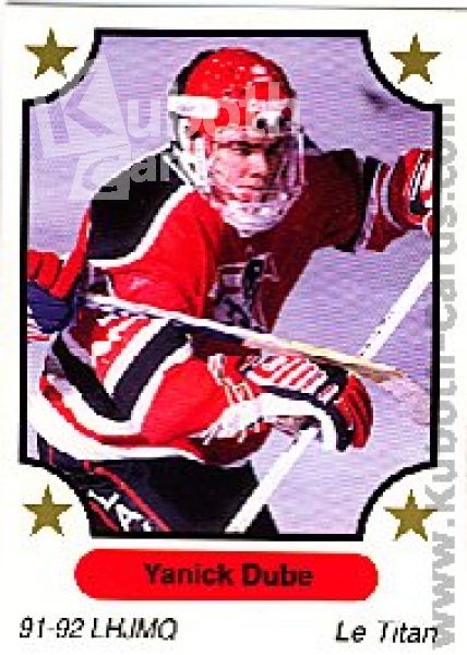 NHL 1991-92 7th Inning Sketch QMJHL - No 227 - Yanick Dube