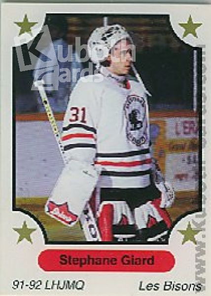 NHL 1991-92 7th Inning Sketch QMJHL - No 52 - Stephane Giard