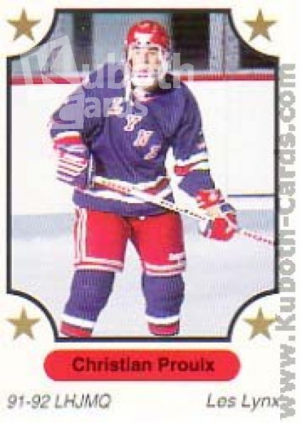 NHL 1991-92 7th Inning Sketch QMJHL - No 167 - Christian Proulx