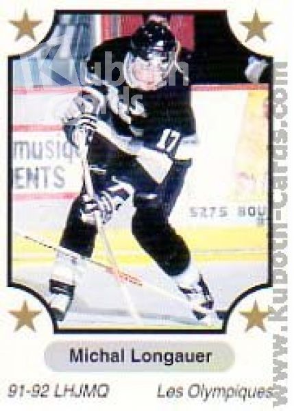 NHL 1991-92 7th Inning Sketch QMJHL - No 202 - Michal Longauer