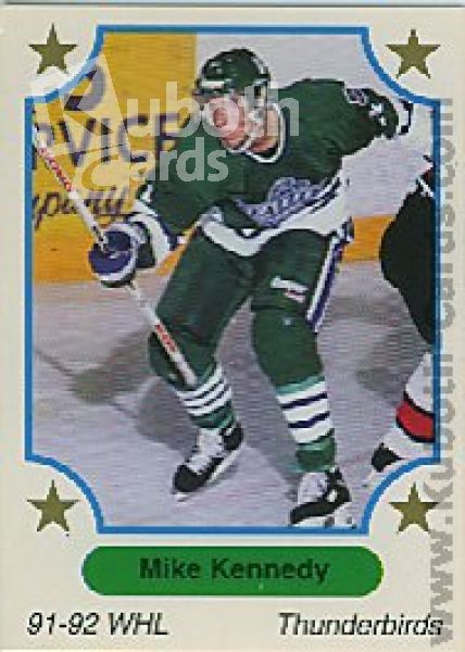 NHL 1991-92 7th Inning Sketch WHL - No 131 - Mike Kennedy