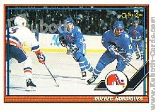 NHL 1991-92 O-Pee-Chee - No 96 - Team Quebec Nordiques