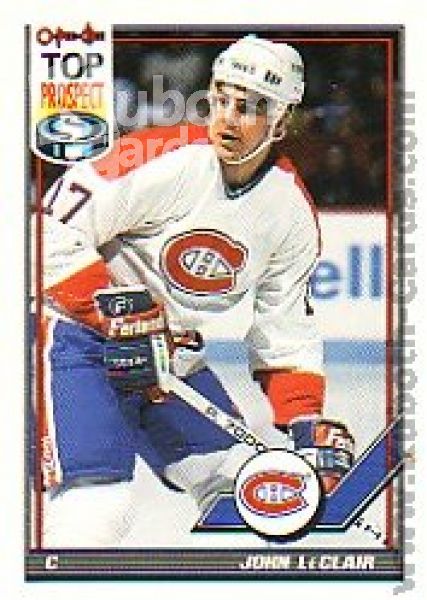 NHL 1991-92 O-Pee-Chee - No 209 - John LeClair