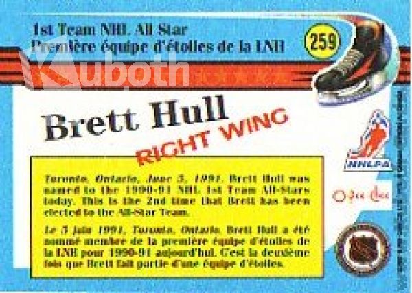 NHL 1991-92 O-Pee-Chee - No. 259 - Brett Hull