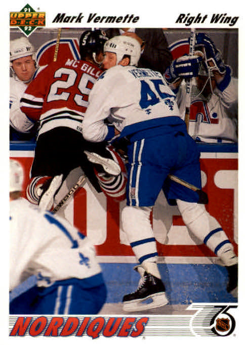 NHL 1991-92 Upper Deck - No 470 - Mark Vermette