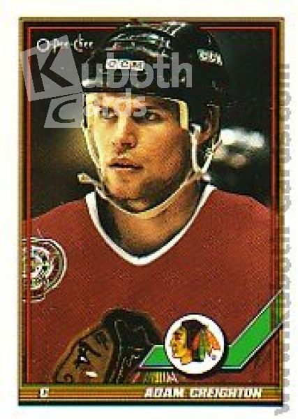 NHL 1991-92 O-Pee-Chee - No 314 - Adam Creighton