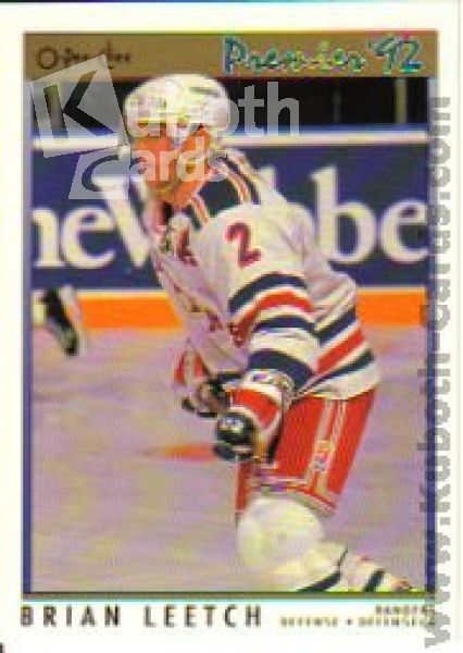 NHL 1991-92 OPC Premier - No 57 - Brian Leetch