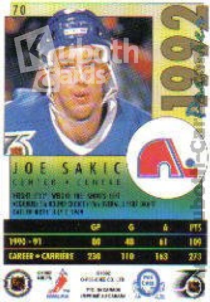 NHL 1991-92 OPC Premier - No 70 - Joe Sakic