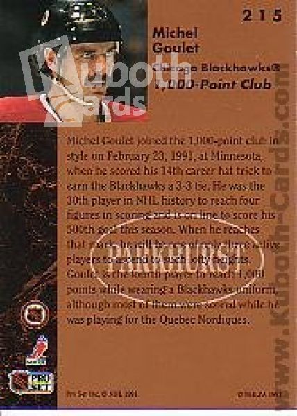 NHL 1991-92 Parkhurst - No 215 - Michel Goulet