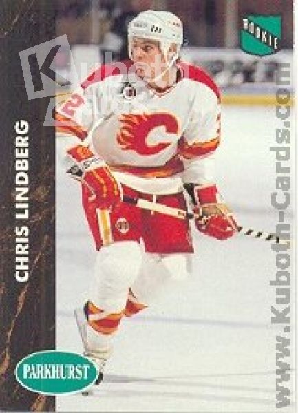 NHL 1991-92 Parkhurst - No. 251 - Chris Lindberg