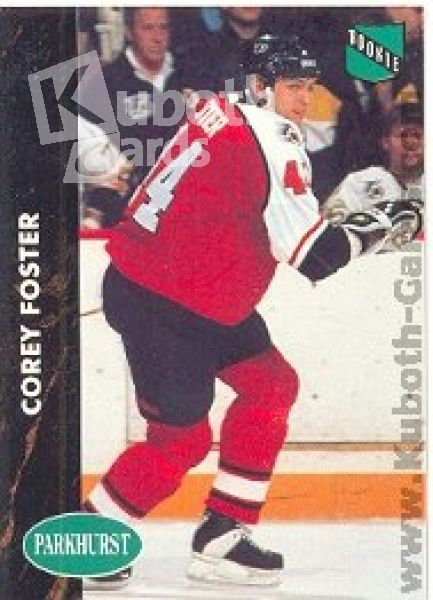 NHL 1991-92 Parkhurst - No. 344 - Corey Foster