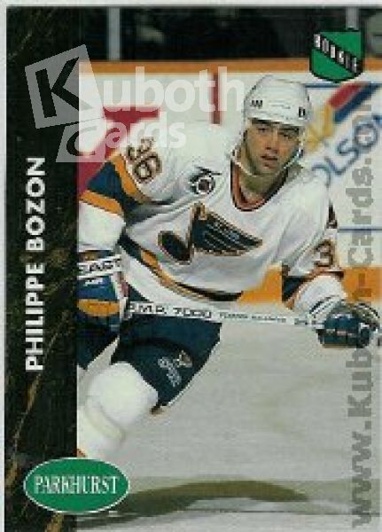 NHL 1991-92 Parkhurst French - No 375 - Philippe Bozon