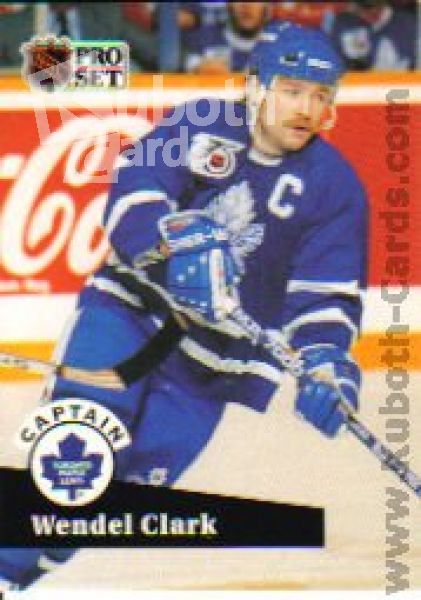 NHL 1991-92 ProSet - No 585 - Wendel Clark