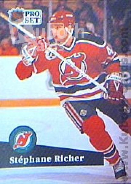 NHL 1991-92 ProSet French - No 420 - Stéphane Richer