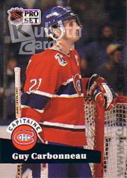 NHL 1991-92 ProSet French - No 576 - Guy Carbonneau