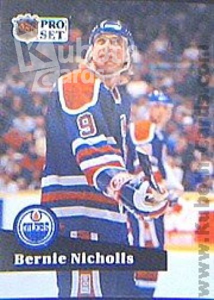 NHL 1991-92 ProSet French - No 386 - Bernie Nicholls