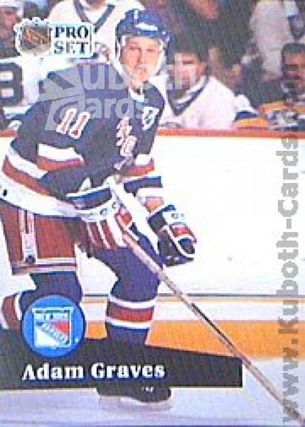 NHL 1991-92 ProSet French - No 443 - Adam Graves