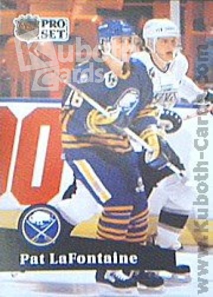 NHL 1991-92 ProSet French - No. 358 - Pat LaFontaine