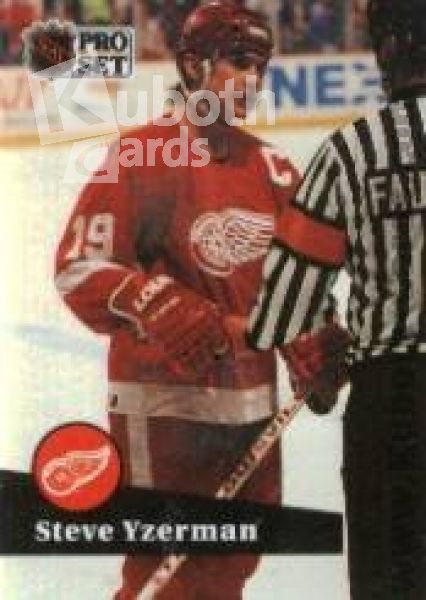 NHL 1991-92 ProSet French - No 62 - Steve Yzerman