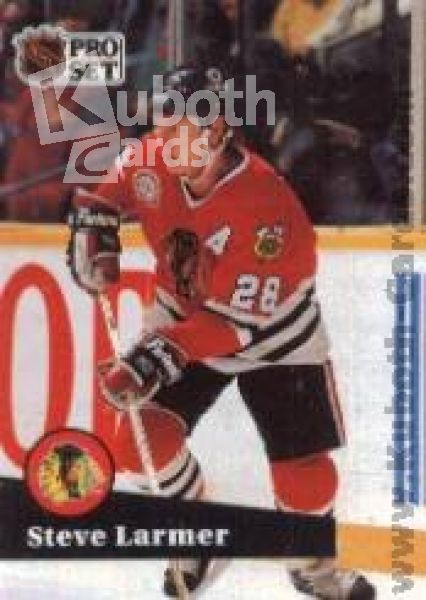 NHL 1991-92 ProSet French - No 49 - Steve Larmer