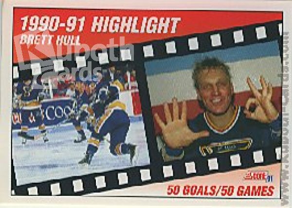 NHL 1991-92 Score American - No 412 - Brett Hull