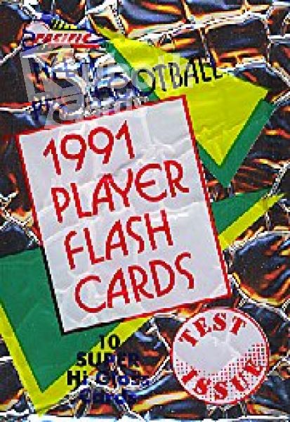 NFL 1991 Pacific Flash Cards Test Issue - Packet