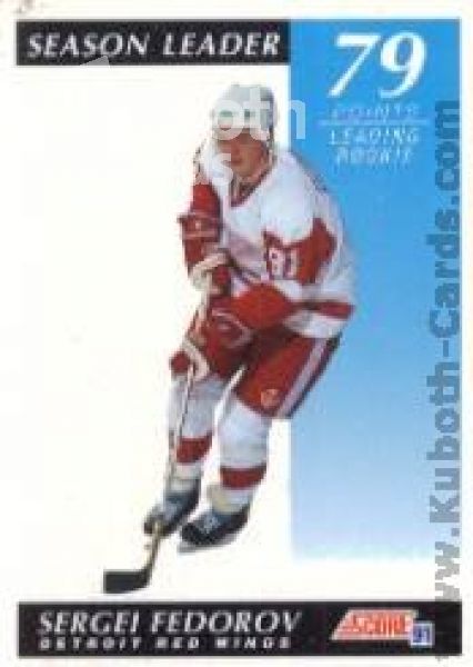 NHL 1991-92 Score American - No 408 - Sergei Fedorov