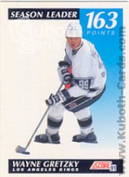 NHL 1991-92 Score American - No 406 - Wayne Gretzky