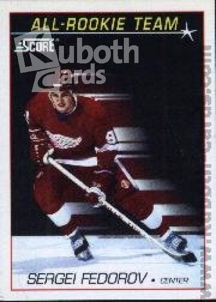 NHL 1991-92 Score American - No 352 - Sergei Fedorov