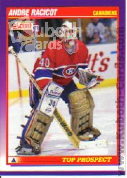 NHL 1991-92 Score American - No 395 - Andre Racicot