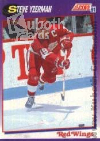 NHL 1991-92 Score American - No 190 - Steve Yzerman