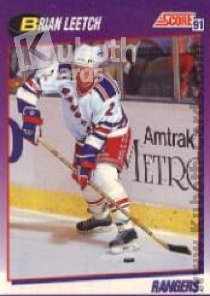 NHL 1991-92 Score American - No 5 - Brian Leetch