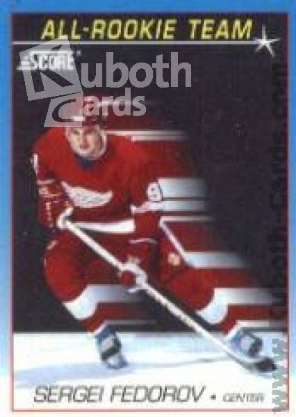 NHL 1991-92 Score Canadian bilingual - No 382 - Sergei Fedorov