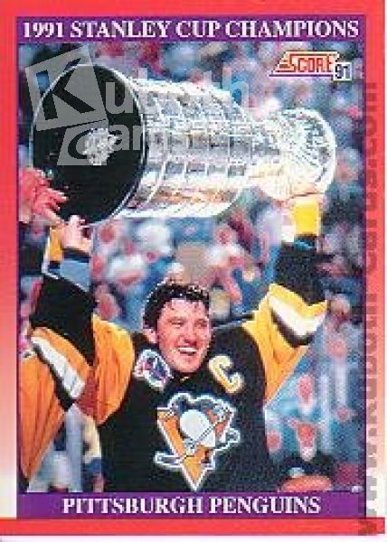 NHL 1991-92 Score Canadian bilingual - No 315 - Pittsburgh Penguins