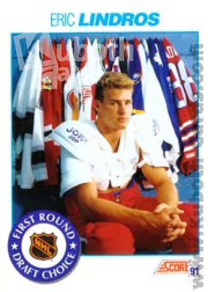 NHL 1991-92 Score Canadian bilingual - No 329 - Eric Lindros