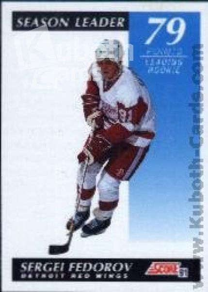 NHL 1991-92 Score Canadian bilingual - No 298 - Sergei Fedorov