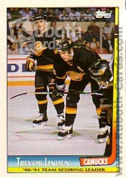 NHL 1991-92 Topps Team Scoring Leaders - No 17 - Trevor Linden