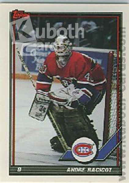 NHL 1991-92 Topps - No. 450 - Andre Racicot