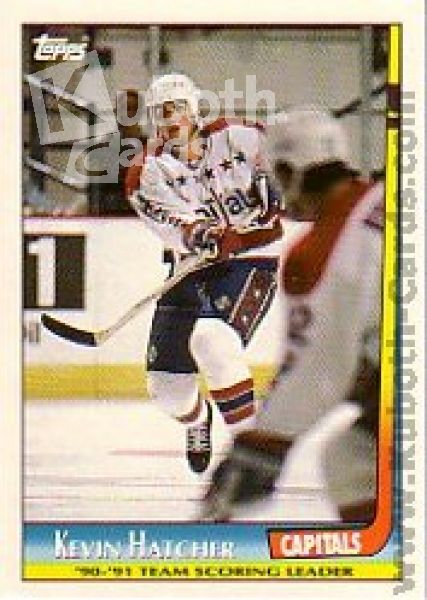 NHL 1991-92 Topps Team Scoring Leaders - No 16 - Kevin Hatcher