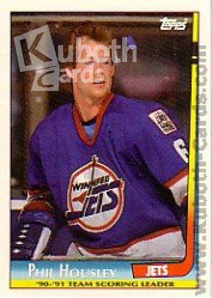 NHL 1991-92 Topps Team Scoring Leaders - No 11 - Phil Housley