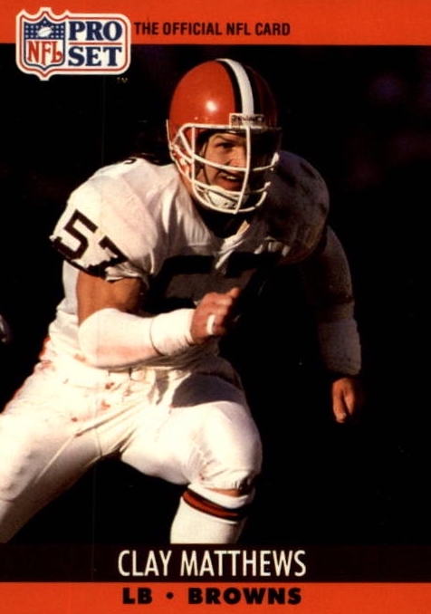 NFL 1990 ProSet - No 474 - Clay Matthews