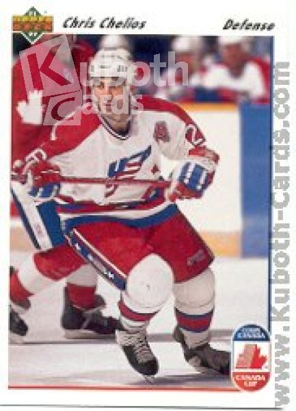 NHL 1991-92 Upper Deck - No 37 - Chris Chelios