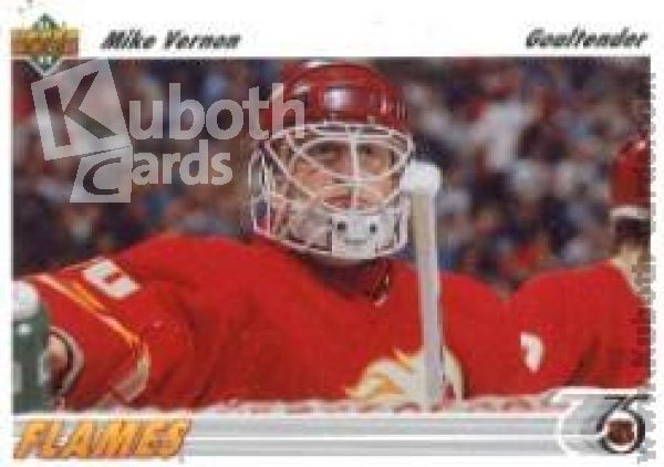 NHL 1991-92 Upper Deck - No 163 - Mike Vernon