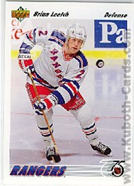 NHL 1991-92 Upper Deck - No 153 - Brian Leetch