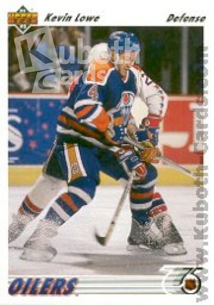 NHL 1991-92 Upper Deck - No 186 - Kevin Lowe